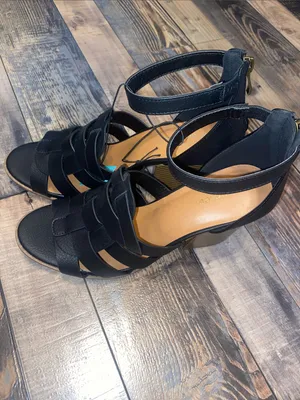 Maurices Black Strappy Wedge Sandals thumbnail 3