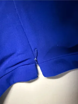 Vintage royal blue Sleeveless Studded Embellished Sheath Dress size 2 thumbnail 5