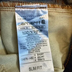 Carhartt Rugged Flex Slim Fit Jean Womens 8 Short BD4976-W NWT thumbnail 3