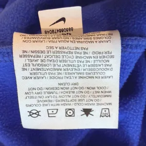 Nike Womens Blue Dri-FIT Fleece Lined‎ Quarter Zip Hoodie Size Large Running Top thumbnail 9