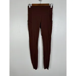 Lululemon Fast and Free High-Rise Tight 28 Brushed Nulux Brown Earth Size 6 thumbnail 3