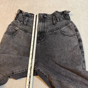 Vervet Paperbag Waist Mom Jeans Size 27 Black‎ Acid Wash High Rise Vintage Retro thumbnail 6