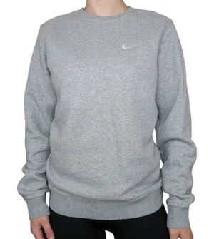 Vintage Y2K Nike Embroidered Swoosh Gray Sweatshirt thumbnail 1