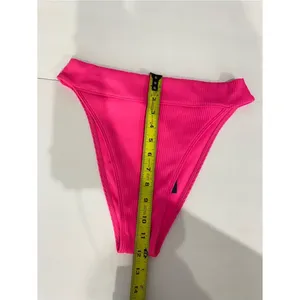 Hollister Hot Pink Ribbed Bikini Bottom Size S thumbnail 5