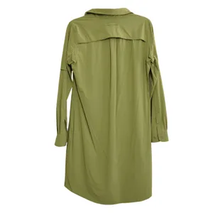 Duluth Trading Co Shirt Dress Womens Small Green Long‎ Sleeve Hiking Outdoors thumbnail 7