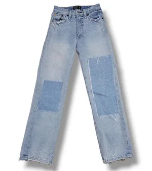 Abercrombie & Fitch Zoe Natural Rise Ankle Straight Jeans Size 24/00s 23x25 Blue Denim Pants thumbnail 1