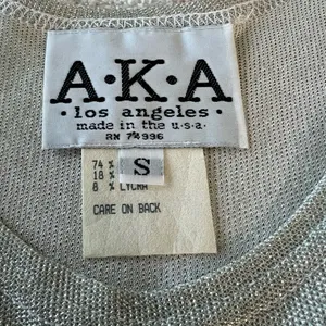AKA Silver Metallic Top thumbnail 3
