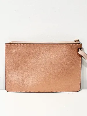 Kate Spade Rose Gold Wristlet Pouch Clutch Zip Top thumbnail 3