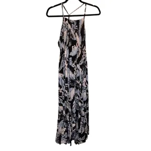 Free People Heat Wave Tropical Floral Print Smocked Maxi Dress - size Medium thumbnail 3