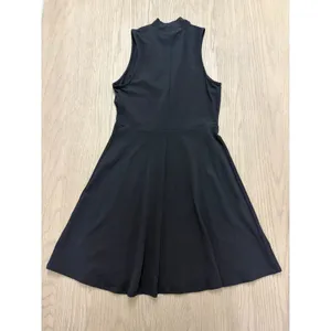 Express Black Mock Neck Cut Out Sleeveless Fit & Flare Dress, Medium thumbnail 2