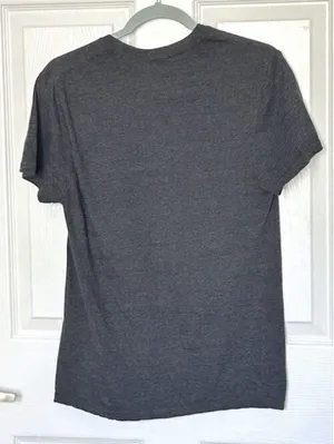 Nirvana Smiley Face Graphic Tee‎ Alternative Band T-Shirt Gray Size Small/Medium thumbnail 2