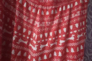 PINK Victoria's Secret Christmas tree, dog 'pink' all over pj pajamas pants in red and white size medium. thumbnail 9