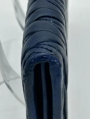 Miu Miu Navy Continental Leather Wallet thumbnail 11