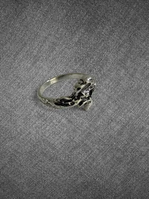 Vintage Silver Tone Mermaid Wrap Ring - Size 7 thumbnail 2