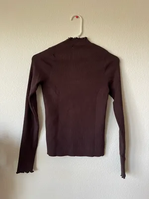 Mango Perkins neck knitting sweater size M NWT thumbnail 10