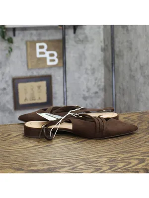 A New Day Womens Twiggy Multi Buckle Mini Heel Flats 94303762 Brown 9.5M thumbnail 6