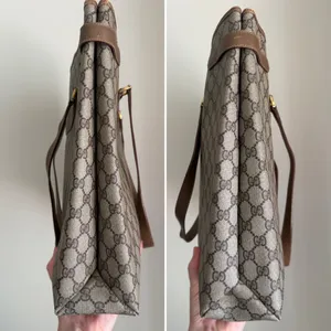 Gucci GG Tote Bag Canvas Leather thumbnail 7