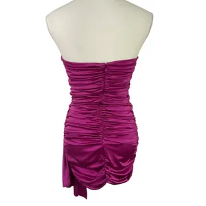 Amanda Uprichard Jersey Anja Mini Dress in Fuchsia Small New Womens Strapless thumbnail 6