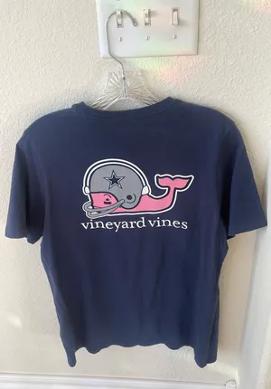 Vineyard Vines Navy Cowboys Shirt thumbnail 2
