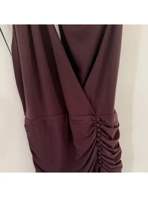 Reformation Arden Knit Dress in Brown thumbnail 4