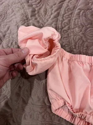 Pink Off-Shoulder Ruched Crop Top thumbnail 3