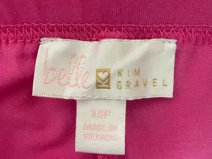 Belle‎ by Kim Gravel Tropical Floral Print Mini Skirt - Pink & Teal XS thumbnail 3