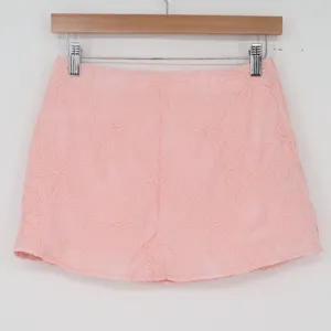 Musera Skirt Womens S Pink Floral Embroidered Mini Excellent thumbnail 4