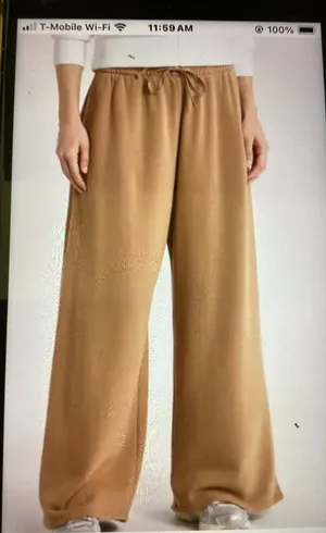 Wide Leg Carmel color Women’s Pants in Camel with pockets thumbnail 1