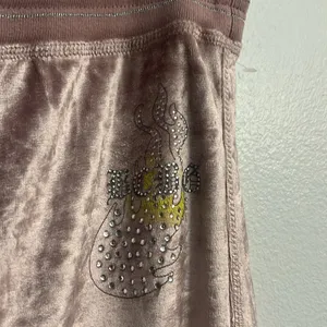 BCBGMAXAZRIA Pink Misted Grape Velour Tracksuit XL thumbnail 10