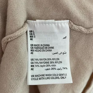 Alfani Turtleneck Poncho Beige Tan Size Large thumbnail 5