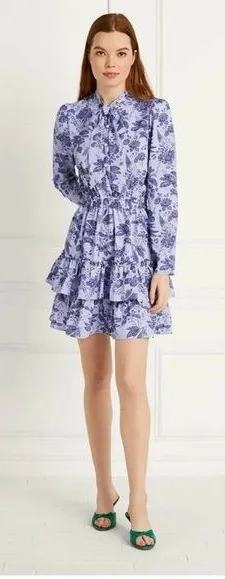 Hill House Home Talia Dress Lilac Tonal Crepe thumbnail 1