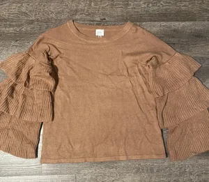 Cupio Ruffle Sleeve Sweater thumbnail 2