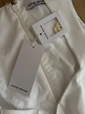 NADINE MERABI Annabelle white Dress thumbnail 4