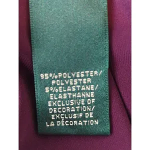 Lauren‎ Ralph Lauren Purple Ruched Jeweled Neck Midi Sheath Dress Size 12 thumbnail 8