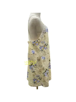 Vintage California Miss Floral Slip Dress With Embroidered Lace Trim Size Large thumbnail 5
