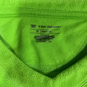 Tek Gear Women's Pullover V Neck Long Sleeve Sweatshirt Neon Green Size Medium thumbnail 2