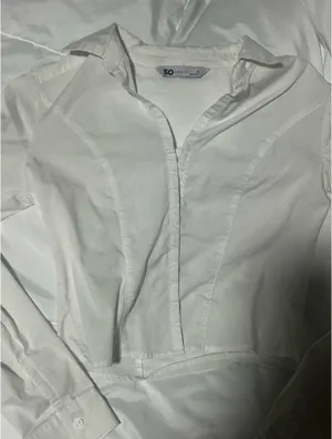 White longe sleeve blouse thumbnail 1
