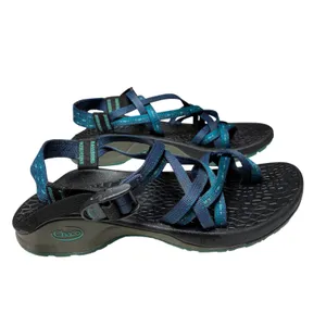 Chacos Z Cloud 2 Womens 7 Blue Teal Toe Loop Sport Sandals Hiking Water Outdoor thumbnail 3