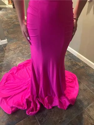 Sherri Hill Fusha Hot Pink Formal dress (Will get better pictures soon!) thumbnail 7