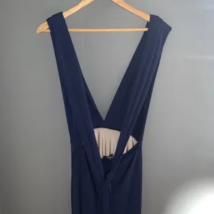Lulu's Blue wrap Maxi Dress thumbnail 11