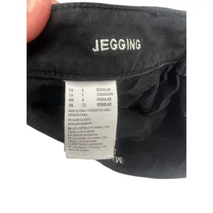 American Eagle Women 8 Regular Black Super Stretch Jegging Skinny Jeans 2668 thumbnail 5