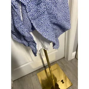 Abercrombie & Fitch Blue Dainty Floral Mini Dress Babydoll Fairy Cottagecore thumbnail 6