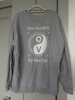 Outdoor Voices “Move Your Body For Your Mind” Gray Sweatshirt - XL thumbnail 1