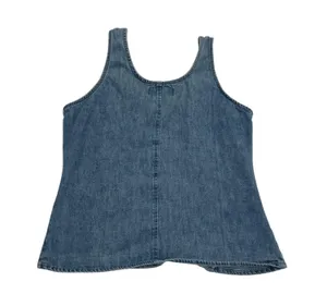 Vintage 90s Maurice’s Denim Button Down Tank Top 🔥 thumbnail 2