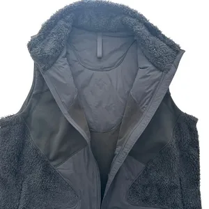 Lululemon Fleece Insulated Vest Black Size 12 Sherpa Winter Layer Ski Outdoors thumbnail 6