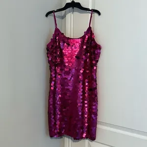 GIANNI BINI Medium Party Dress Pink Fuchsia Date thumbnail 5