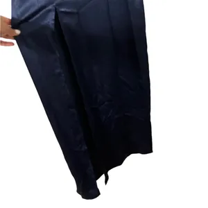 REVOLVE Privacy Please Navy Satin Slit Maxi Formal Dress thumbnail 6