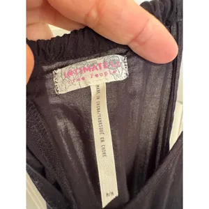 Free People black Eyelashes slip‎ dress size medium thumbnail 5