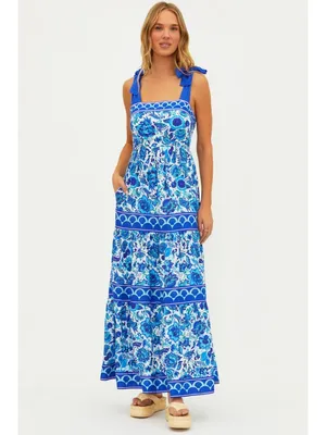 BEACH RIOT Charlotte Dress in Royal Riviera Size Small thumbnail 8