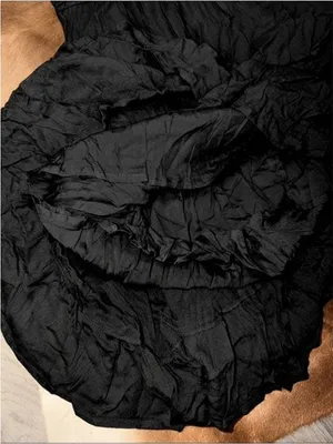 Papermoon Black Boho Halter Dress Size Medium NWT Crochet Ruffle thumbnail 5